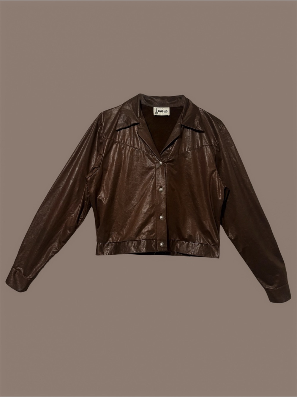Vintage Banjo Dallas Dark Brown Cropped
Jacket